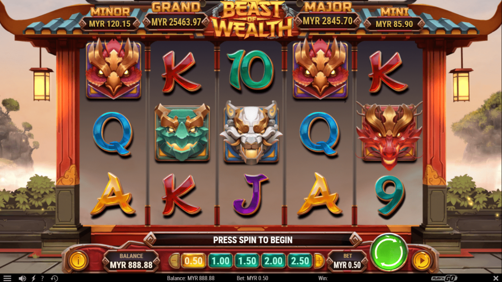 Beast Of Wealth, ProperBonus, Online casino slot game, Play'n Go