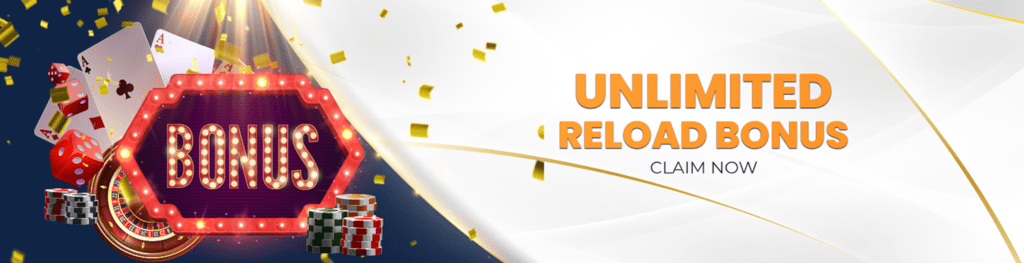 HFive5 Unlimited 5% Reload Bonus banner