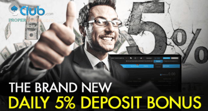 9Club 5% Deposit Reload Bonus banner