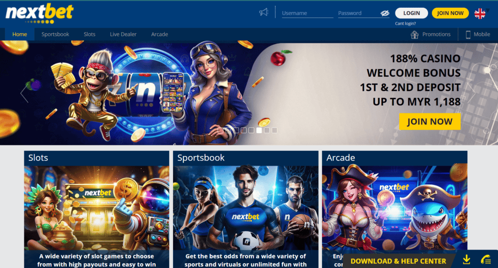nextbet casino homepage
