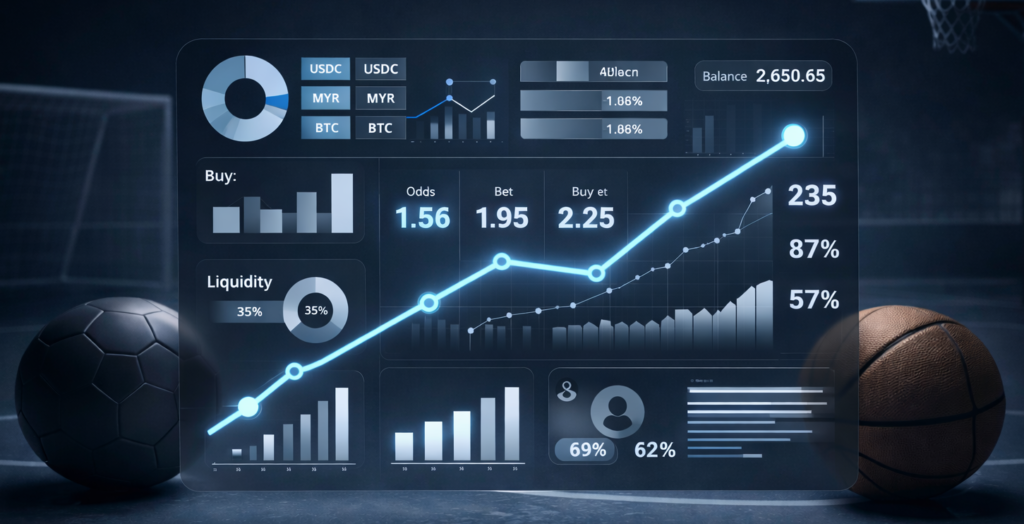 Cryptocurrency trading and analytics dashboard with charts and stats.