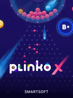 ProperBonus gaming platform logo with colorful dots and "plinkox" text.