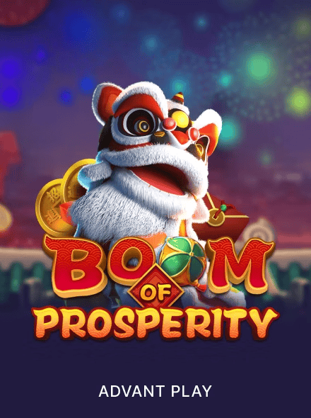 Santa-themed mascot with coins and gifts for holiday prosperity.