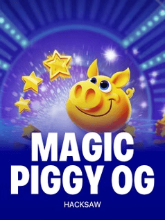 Colorful Magic Piggy OG slot game with pig character and stars for online casino.