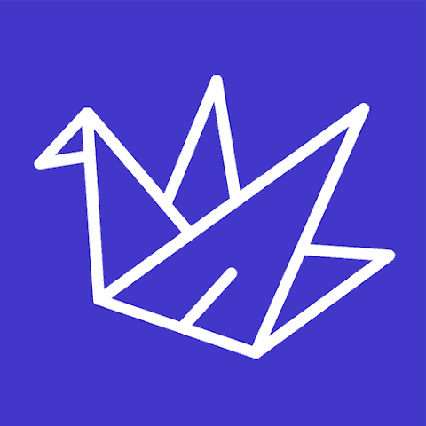 Minimalist white crown logo on blue background for ProperBonus.