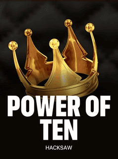 Golden crown with ten points for Hacksaw Gaming Power of Ten slot.