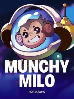 Cute monkey character in space helmet for Hacksaw Gaming slots.