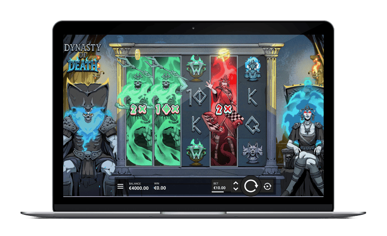 Online slot game with fantasy characters and bonus features.