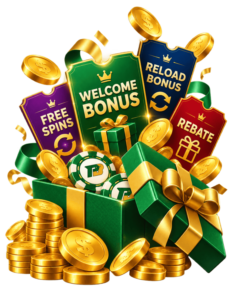 Casino bonus offers with free spins, reload bonus, and rebates at ProperBonus.