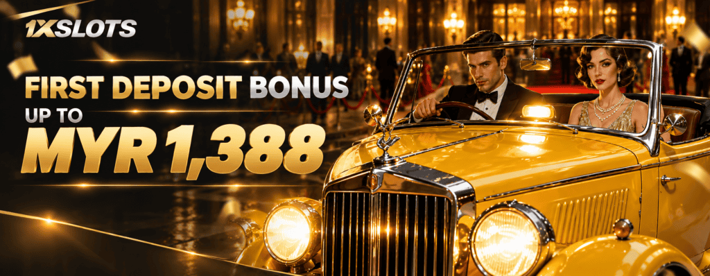 ProperBonus 1xSlots bonus promotion banner with luxurious car.