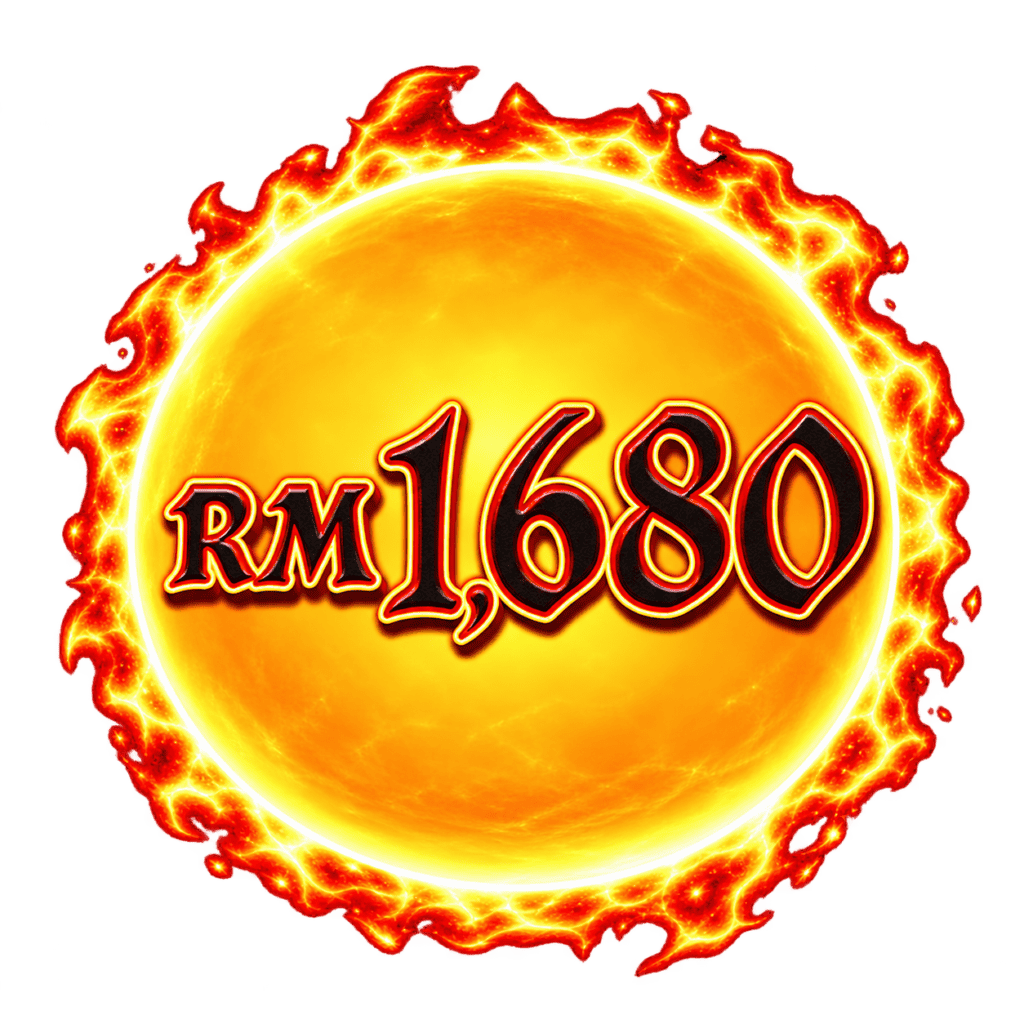 ProperBonus RM1680 deal badge with fiery sunburst design.