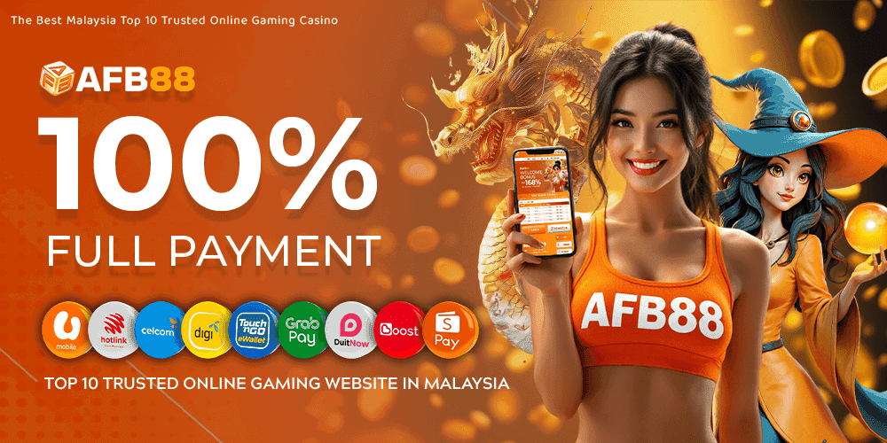 AFB88 advertisement featuring a smiling model and game icons.